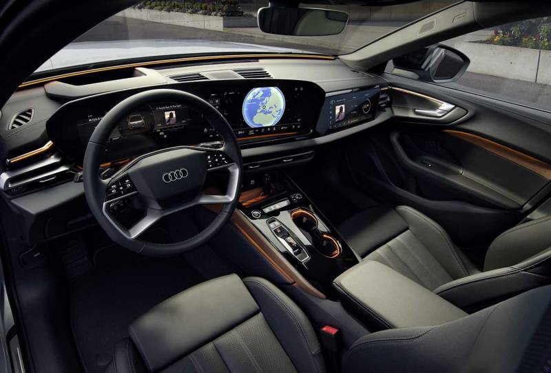 The new Audi A5 series has a fully connected and digital interior based on Audi's latest electronic architecture.