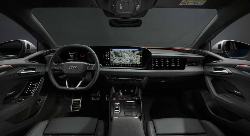 Audi A6 e-tron interior design with MMI panoramic display