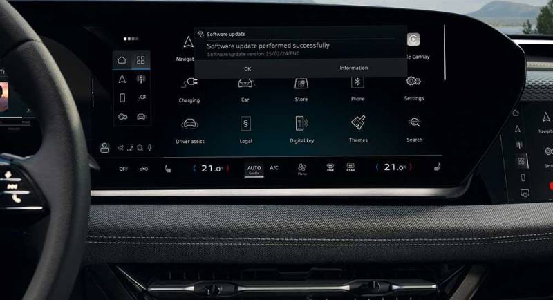 Audi A6 e-tron Infotainment