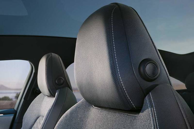 Audi A6 e-tron optional Bang & Olufsen Premium Sound System with headrest loudspeakers ensures optimum sound