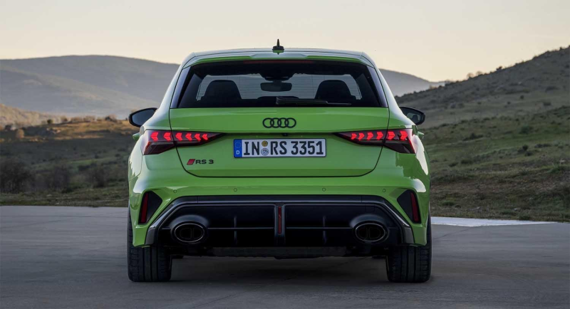 Audi RS sport exhaust system