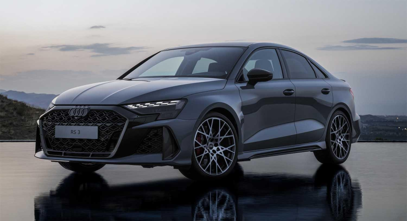 Audi RS3 redesigned daytime running lights